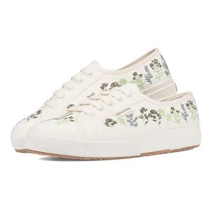 SUPERGA 2750 Organic Embroidery Sneakers.    US Size Women’s 7.5